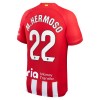 Camiseta de fútbol Atlético Madrid M.Hermoso 22 Primera Equipación 23-24 - Hombre